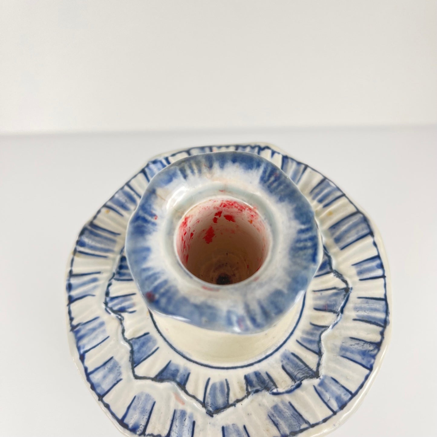 Bougeoir Delft par Royal Bonn, fin XIXe - début XXe