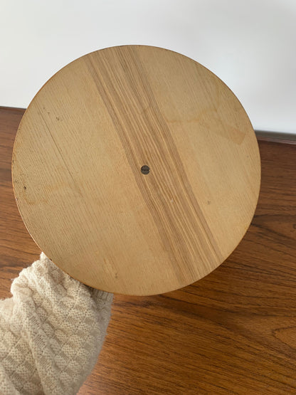 Midcentury modern wood and glass turntable