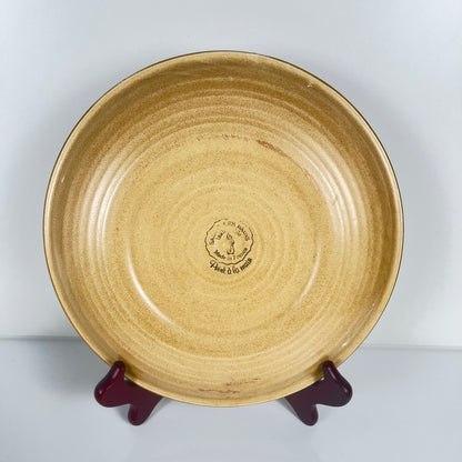 Set de 4 assiettes Salins avec liseré vert, XXe