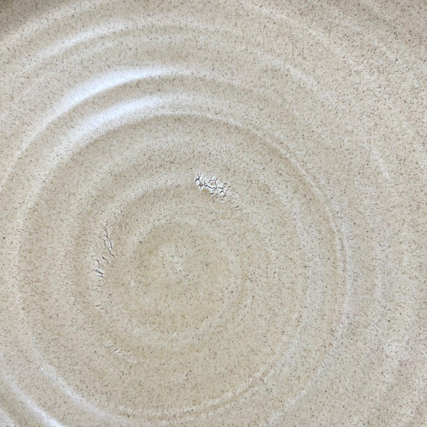 Set de 4 assiettes Salins avec liseré vert, XXe