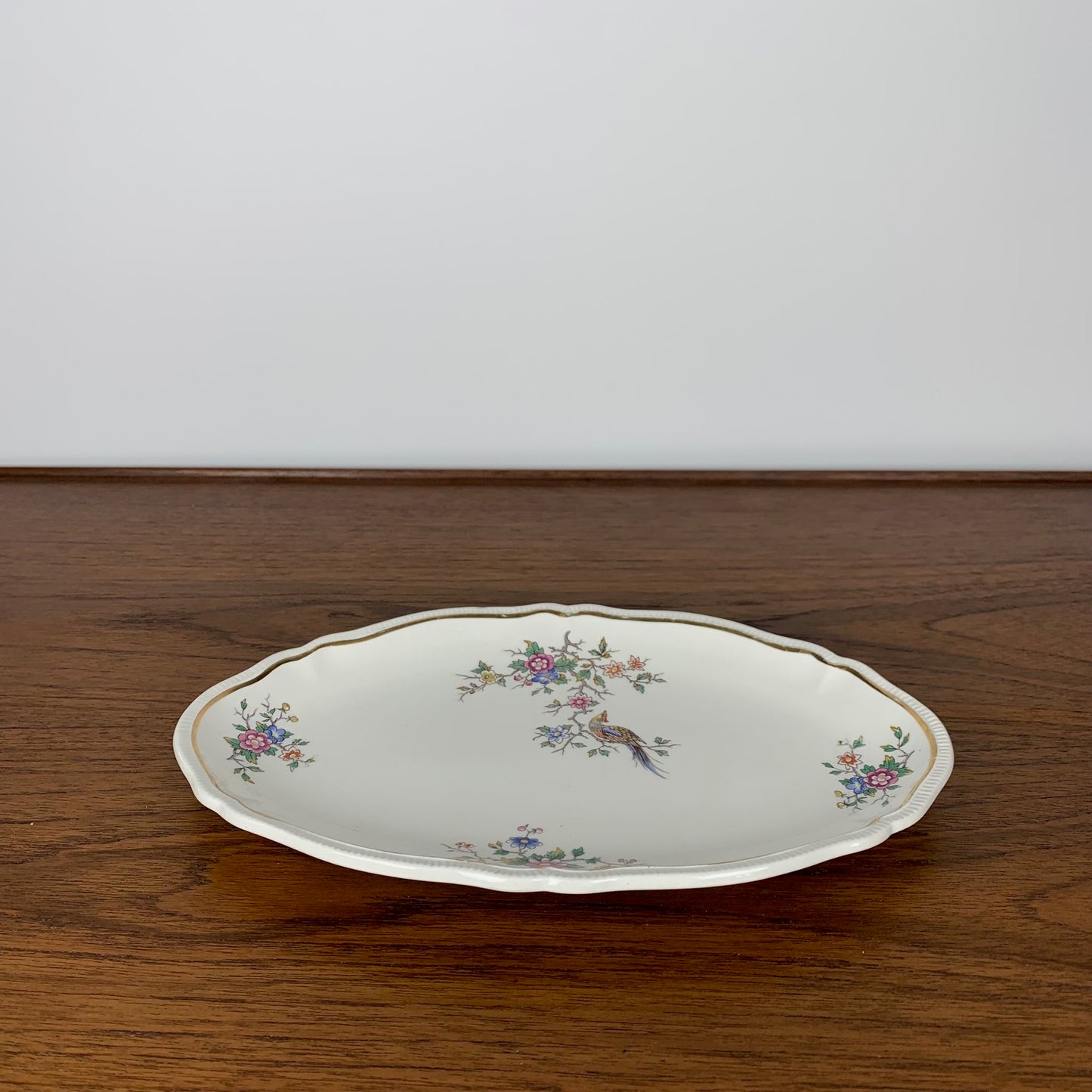 Small oval dish, "Chantilly" model by Longchamp, 1950/60