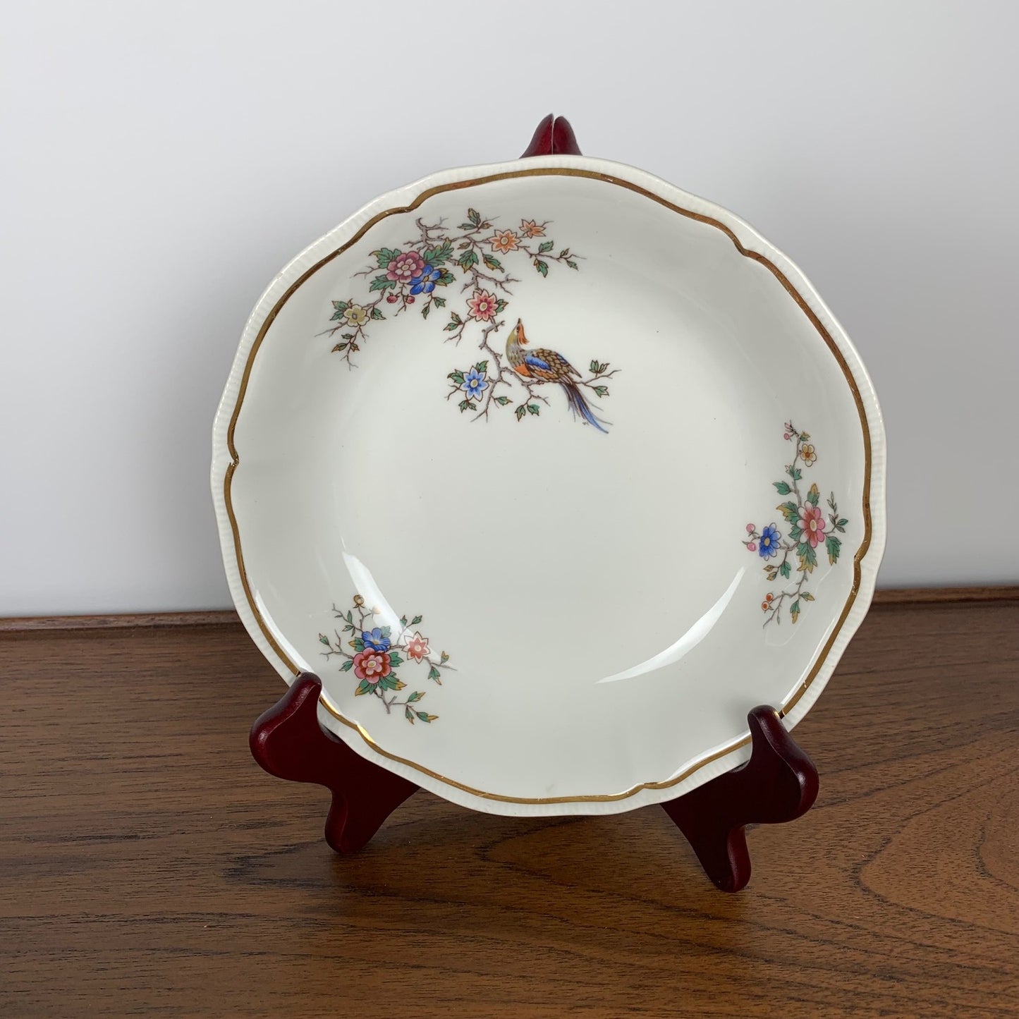 Lot de 6 assiettes creuses modèle "Chantilly" par Longchamp, 1950/60