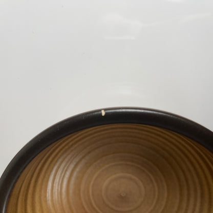 Set of 9 Salins stoneware bowls, brown tones