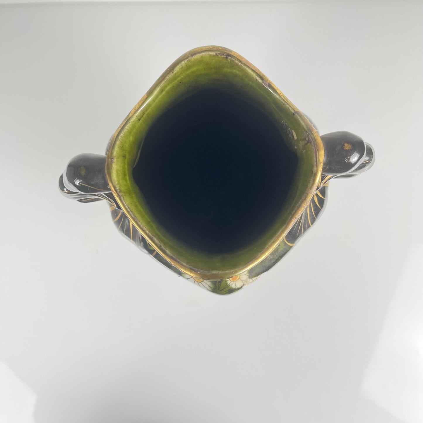 Vase Art nouveau KG Lunéville, motif fleurs, Fin XIXe-Début XXe