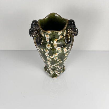 Vase Art nouveau KG Lunéville, motif fleurs, Fin XIXe-Début XXe
