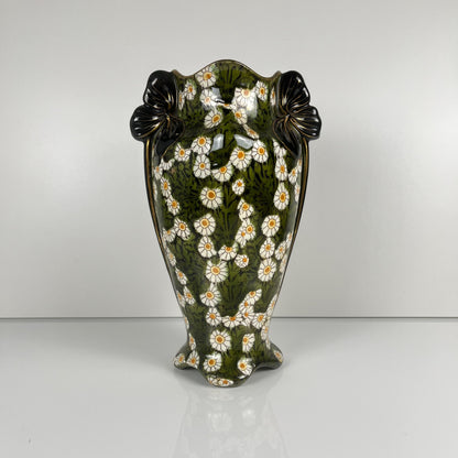 Vase Art nouveau KG Lunéville, motif fleurs, Fin XIXe-Début XXe