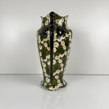 Vase Art nouveau KG Lunéville, motif fleurs, Fin XIXe-Début XXe
