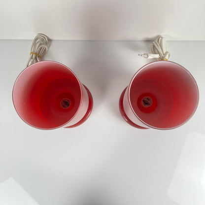 Duo de Lampe IKEA Lykta rouge, 1990
