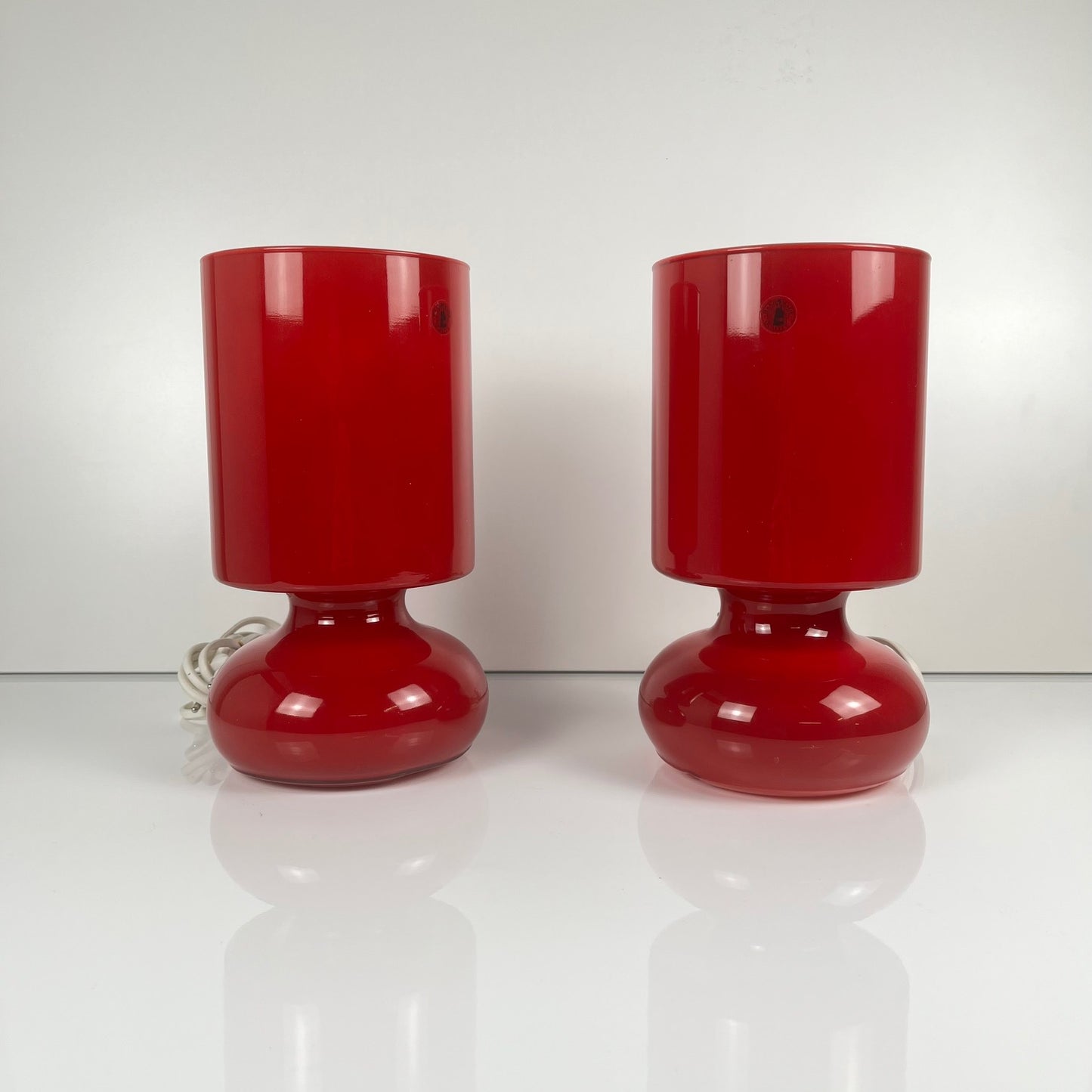 Duo de Lampe IKEA Lykta rouge, 1990