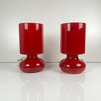 Duo de Lampe IKEA Lykta rouge, 1990