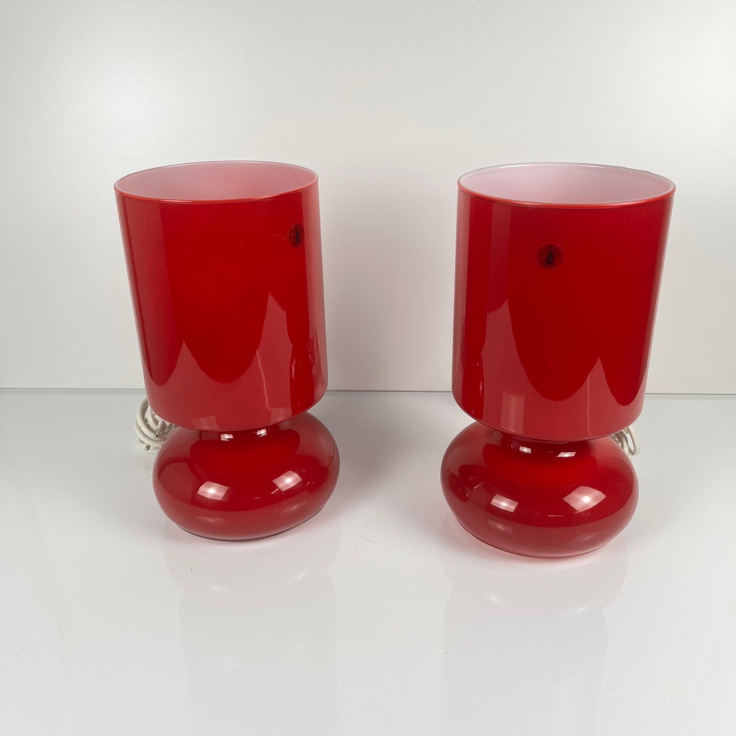 Duo de Lampe IKEA Lykta rouge, 1990