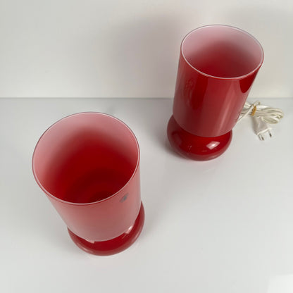 Duo de Lampe IKEA Lykta rouge, 1990