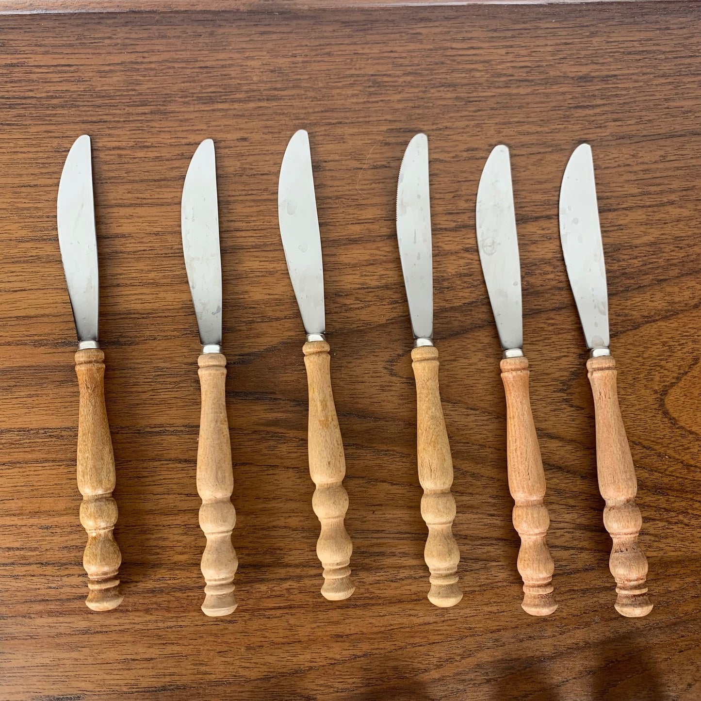 Wooden cutlery set for 6 people, Germany, 1970