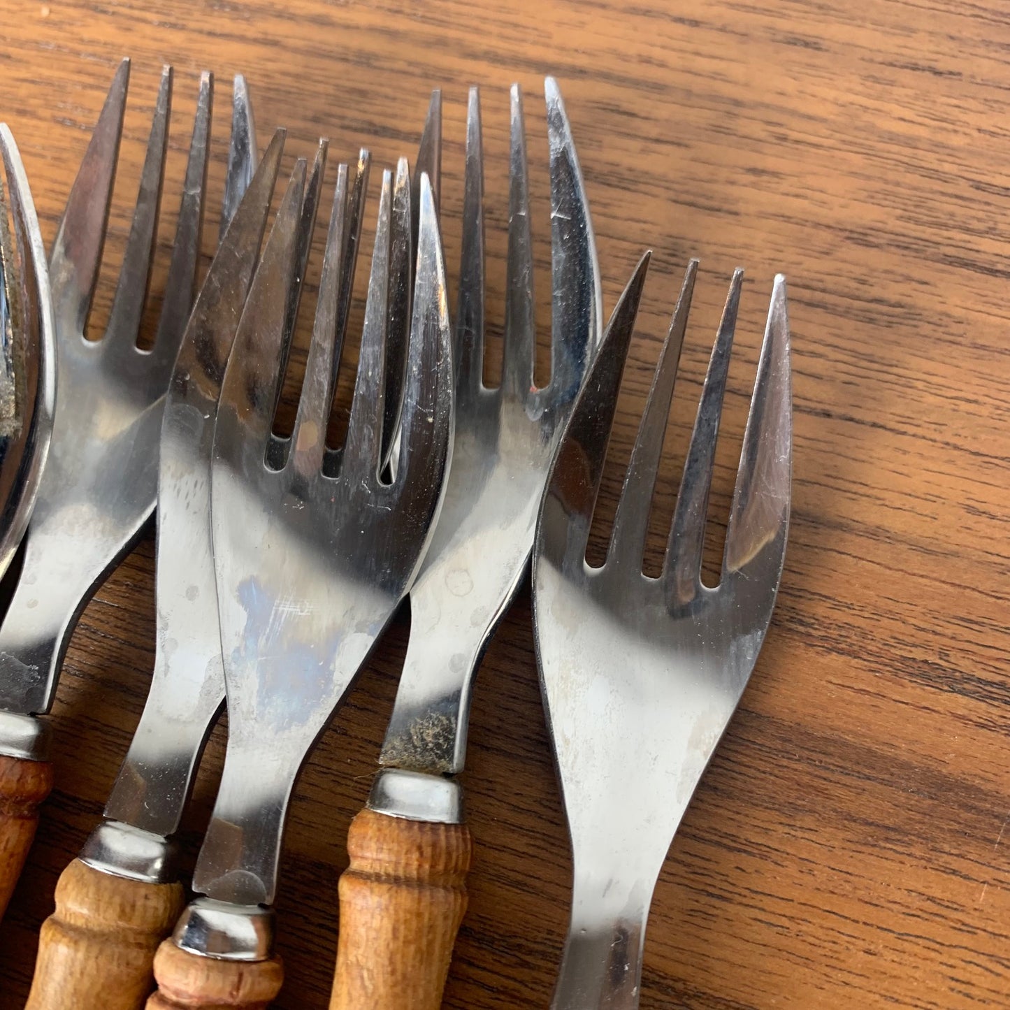 Wooden cutlery set for 6 people, Germany, 1970