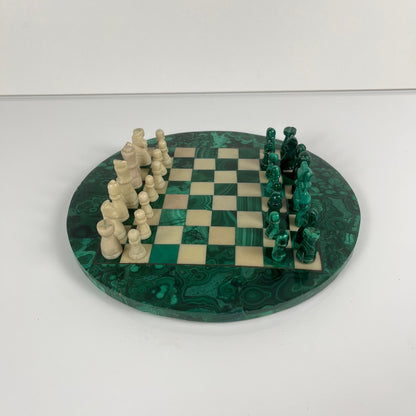 Jeu d’échecs décoratif en malachite,  1950–1970