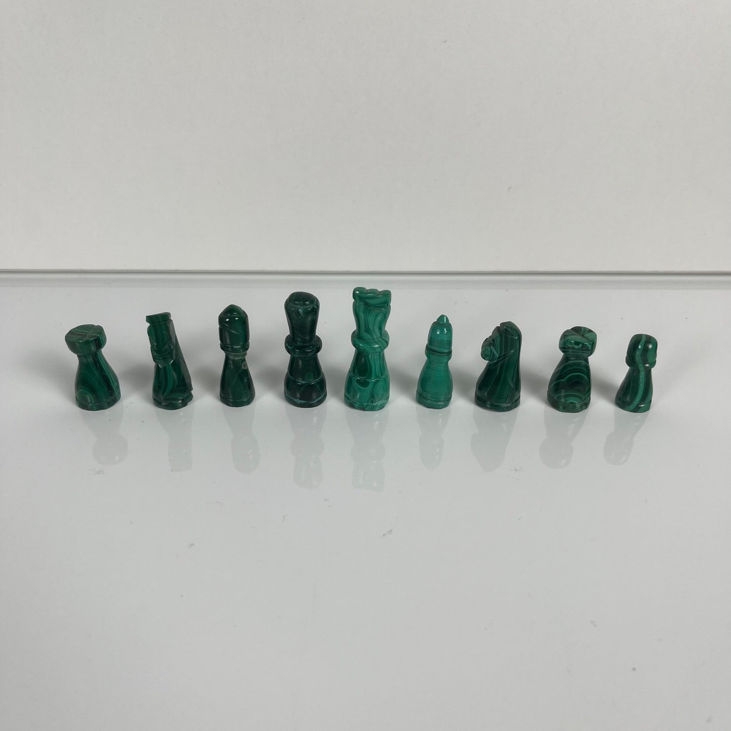 Jeu d’échecs décoratif en malachite,  1950–1970