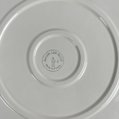 Plat à gateau ou de présentation barbotine Salins, motif fruit