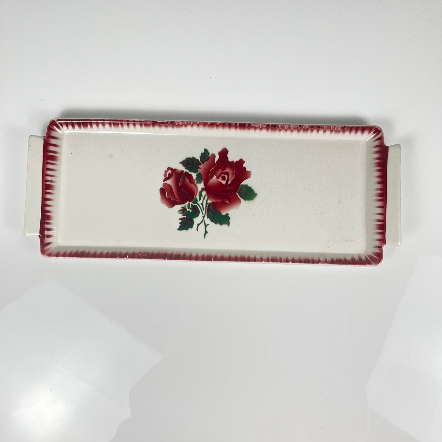 Plat à cake Sarreguemines et digoin,  "Moka-Prima", 1920/1950