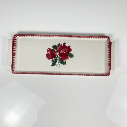 Plat à cake Sarreguemines et digoin,  "Moka-Prima", 1920/1950