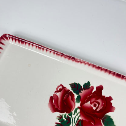 Plat à cake Sarreguemines et digoin,  "Moka-Prima", 1920/1950