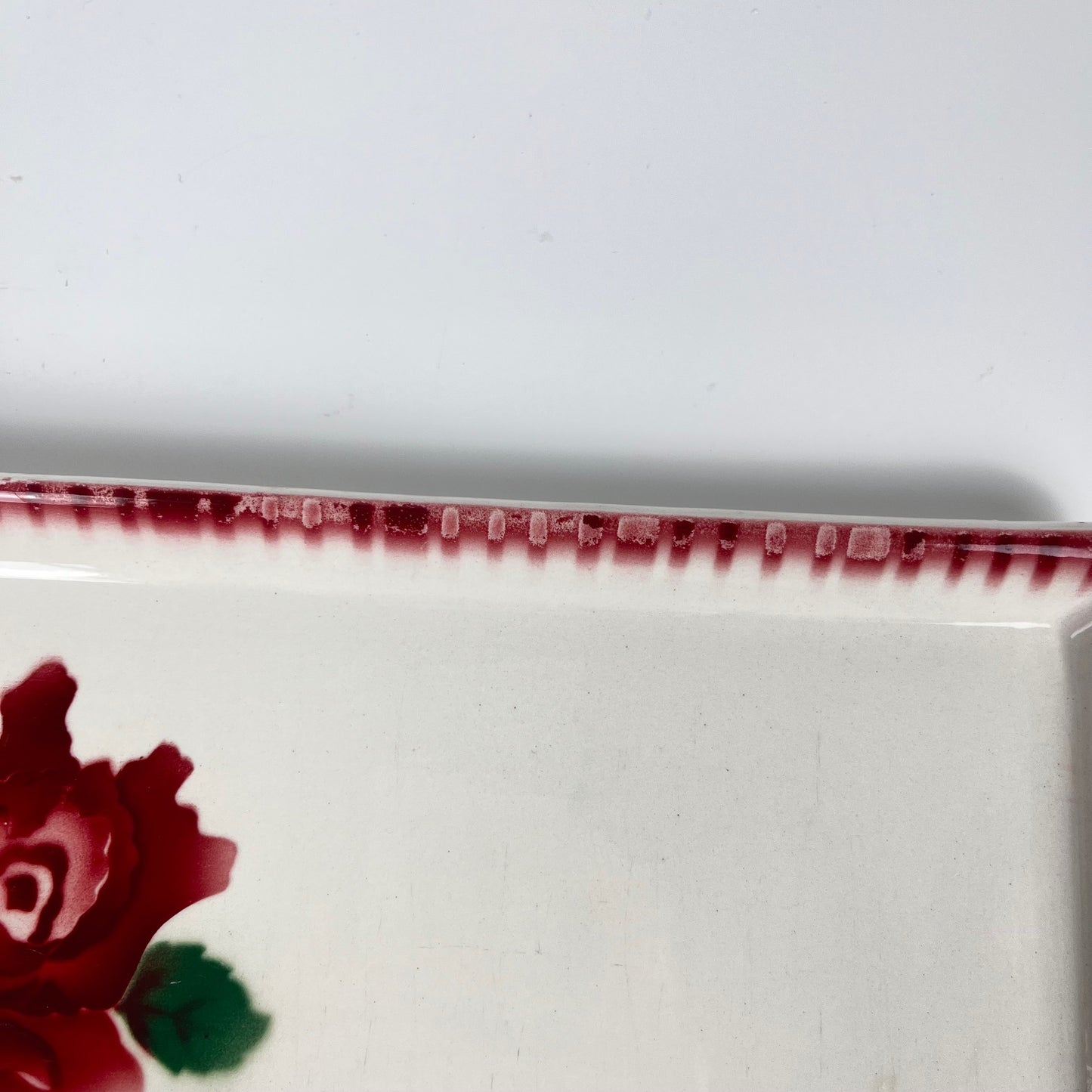 Plat à cake Sarreguemines et digoin,  "Moka-Prima", 1920/1950