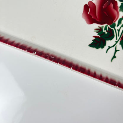 Plat à cake Sarreguemines et digoin,  "Moka-Prima", 1920/1950