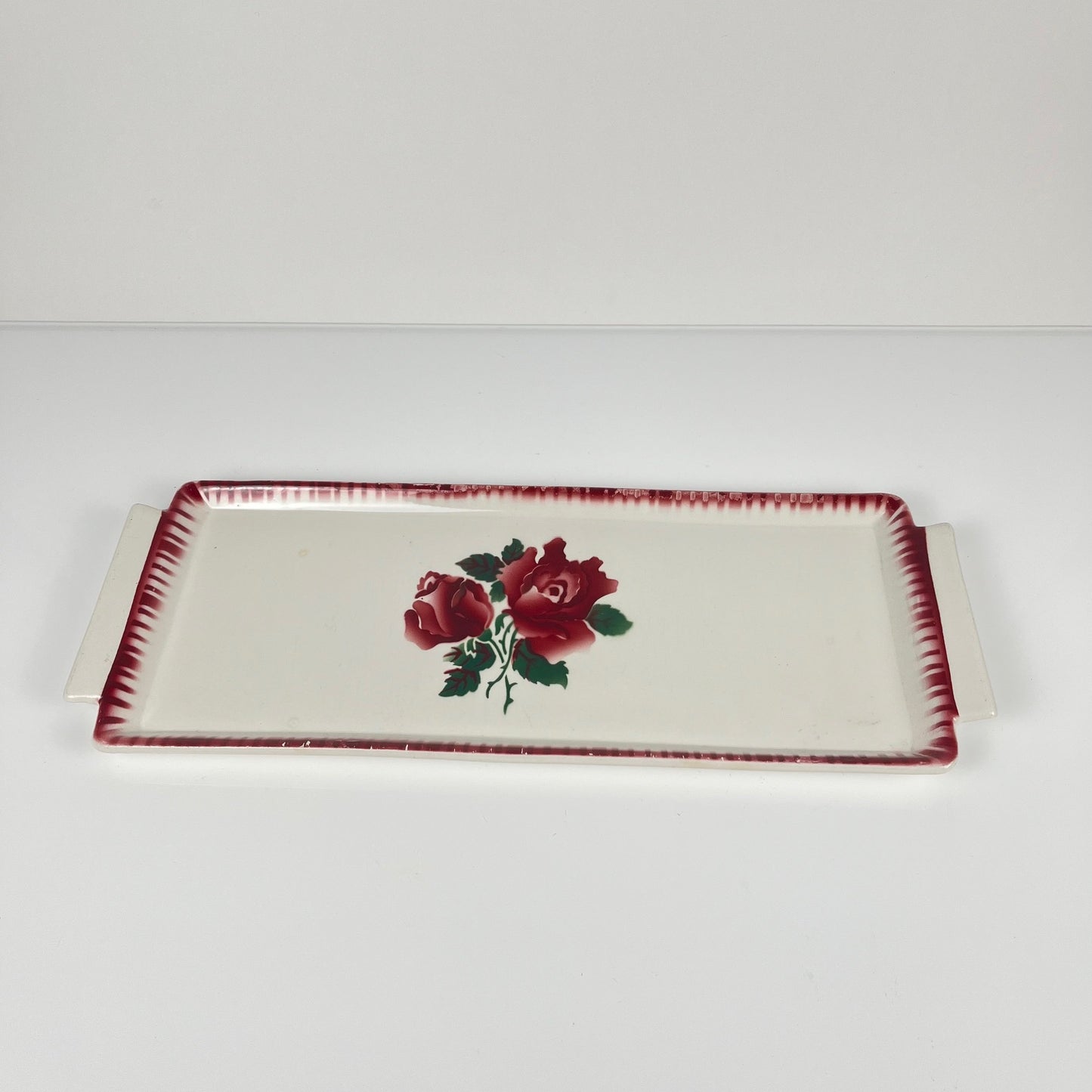 Plat à cake Sarreguemines et digoin,  "Moka-Prima", 1920/1950