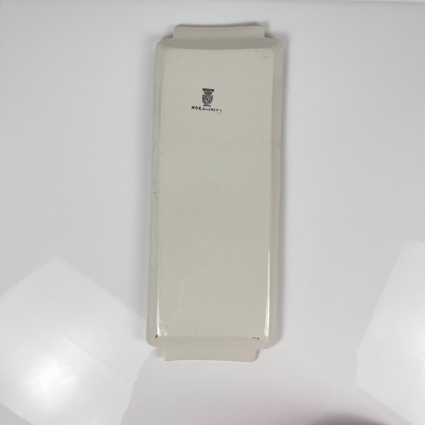 Plat à cake Sarreguemines et digoin,  "Moka-Prima", 1920/1950