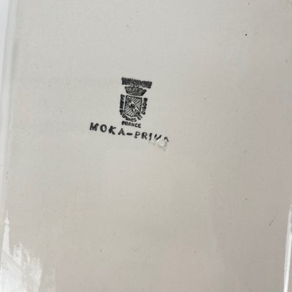 Plat à cake Sarreguemines et digoin,  "Moka-Prima", 1920/1950