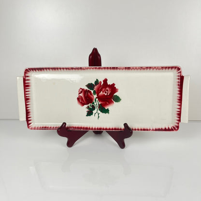 Plat à cake Sarreguemines et digoin,  "Moka-Prima", 1920/1950