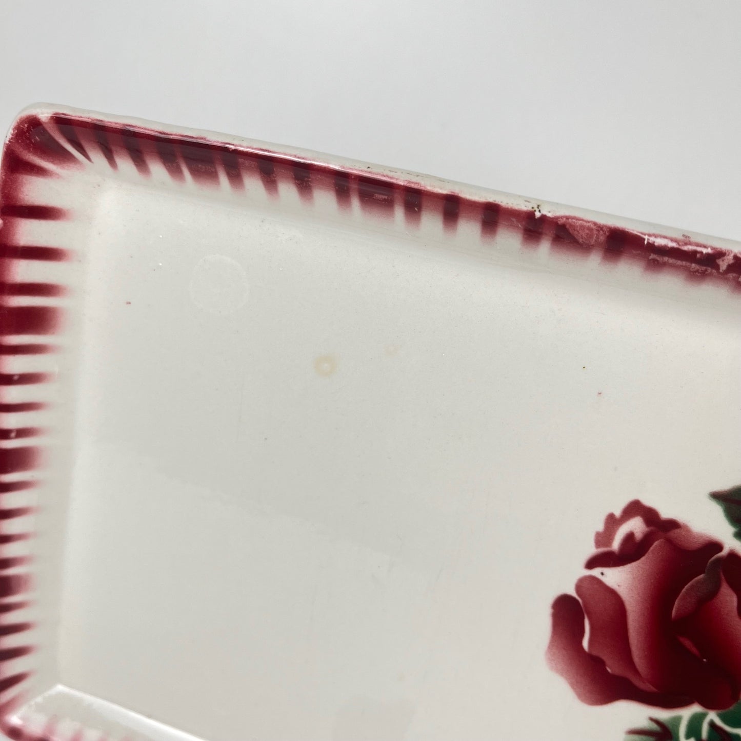 Plat à cake Sarreguemines et digoin,  "Moka-Prima", 1920/1950