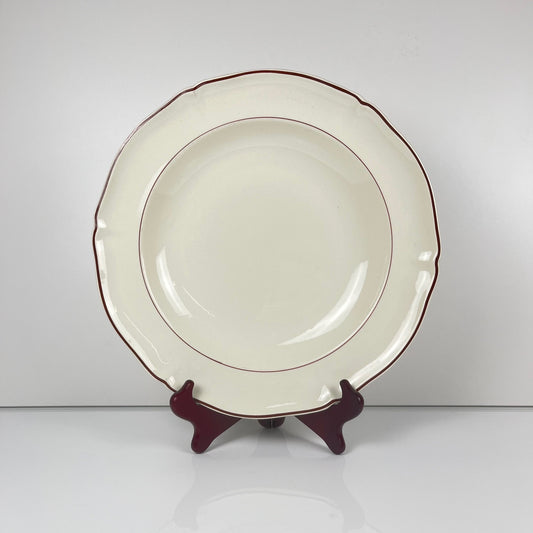 Plat creux Villeroy & boch, liseré bordeaux