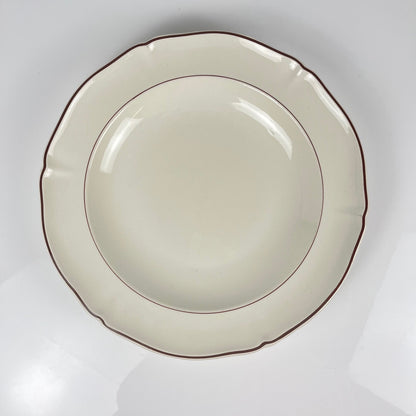 Plat creux Villeroy & boch, liseré bordeaux