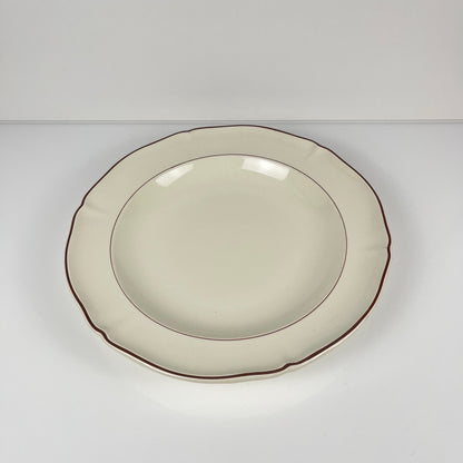 Plat creux Villeroy & boch, liseré bordeaux