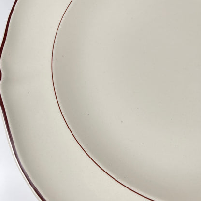 Plat creux Villeroy & boch, liseré bordeaux