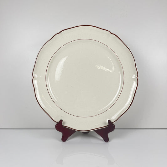 Plat rond Villeroy & boch, liseré bordeaux