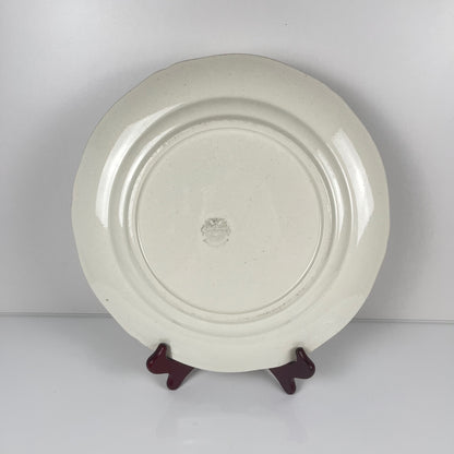 Plat rond Villeroy & boch, liseré bordeaux