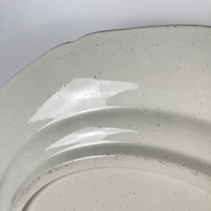 Plat rond Villeroy & boch, liseré bordeaux