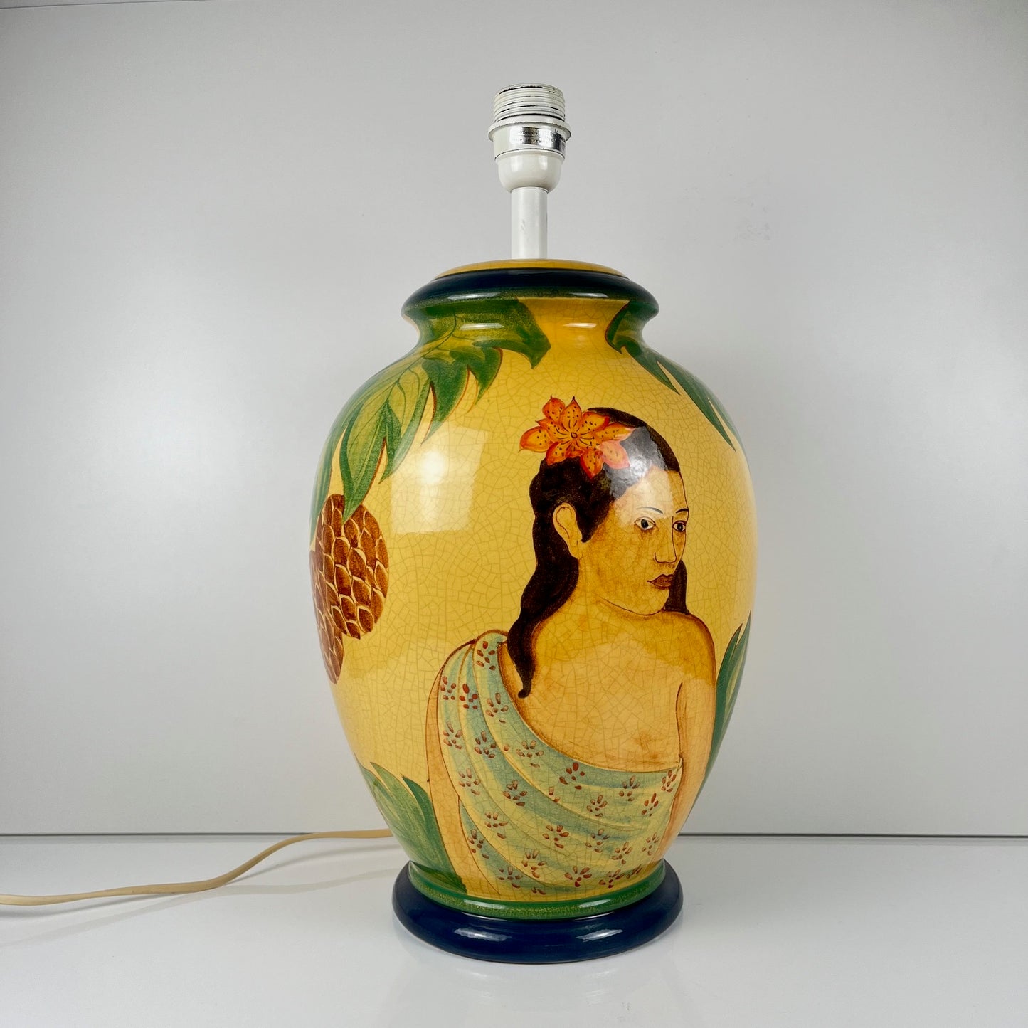 Grande Lampe de table  en céramique signée L. Drimmer – Années 1950/60