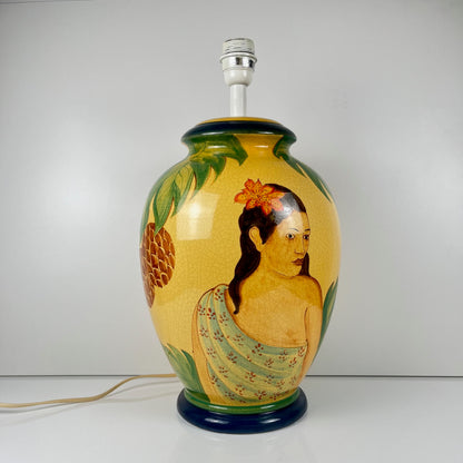 Grande Lampe de table  en céramique signée L. Drimmer – Années 1950/60