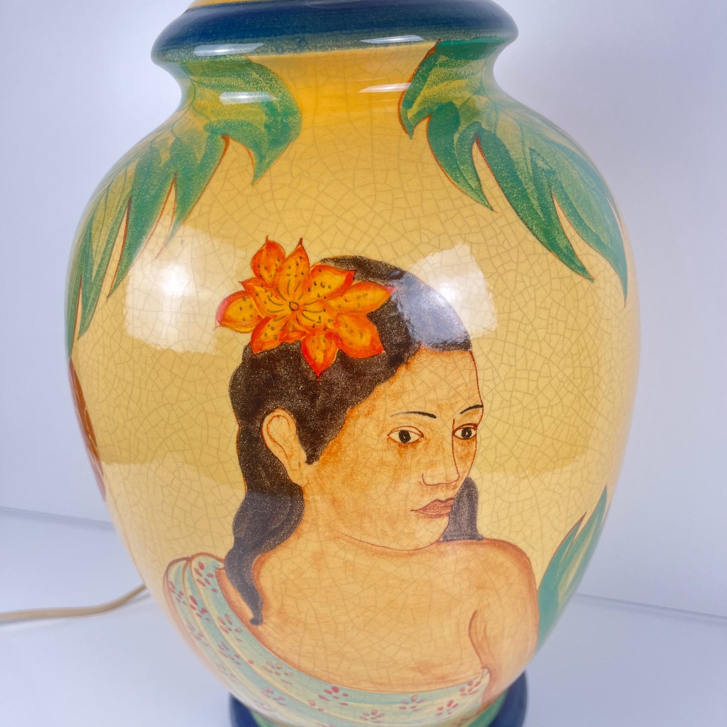 Grande Lampe de table  en céramique signée L. Drimmer – Années 1950/60