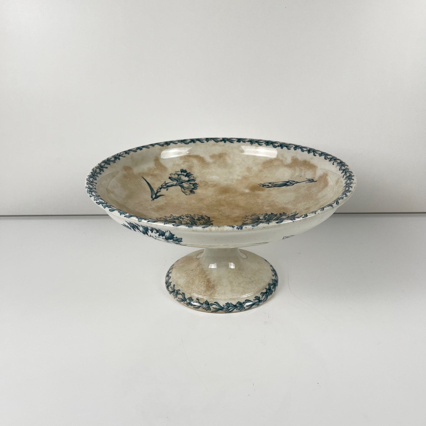 Compotier modèle "Oeillet", KG Lunéville, terre de fer, XIXème siècle