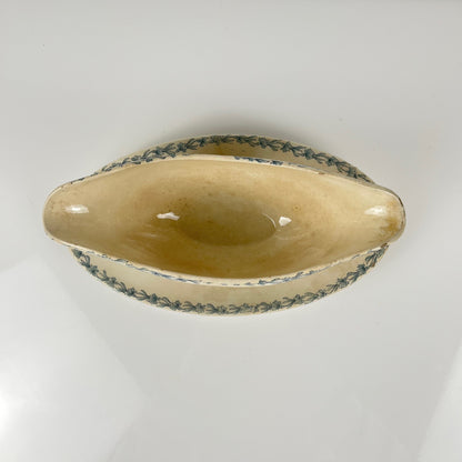 Saucière modèle "Oeillet", KG Lunéville, terre de fer, XIXème siècle