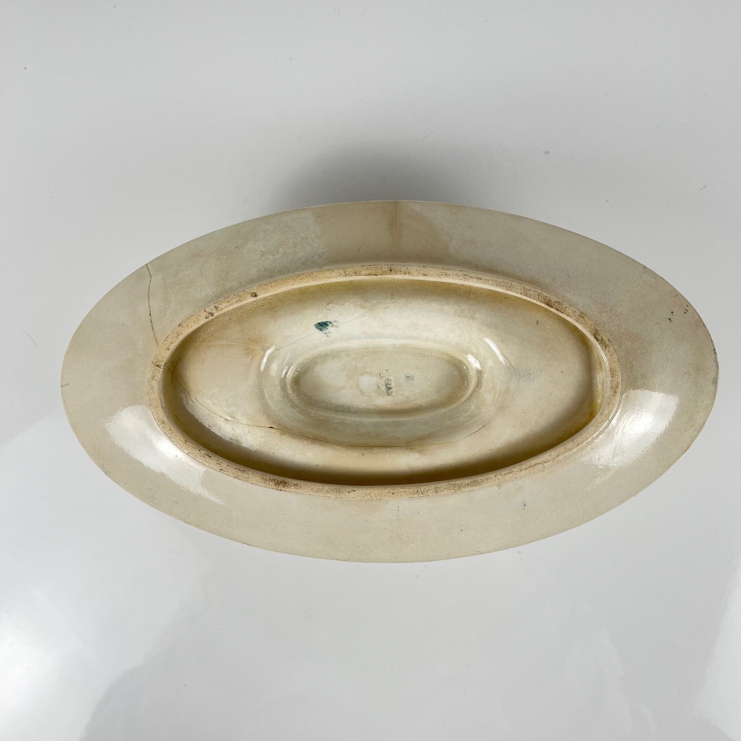 Saucière modèle "Oeillet", KG Lunéville, terre de fer, XIXème siècle