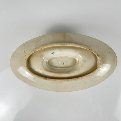 Saucière modèle "Oeillet", KG Lunéville, terre de fer, XIXème siècle