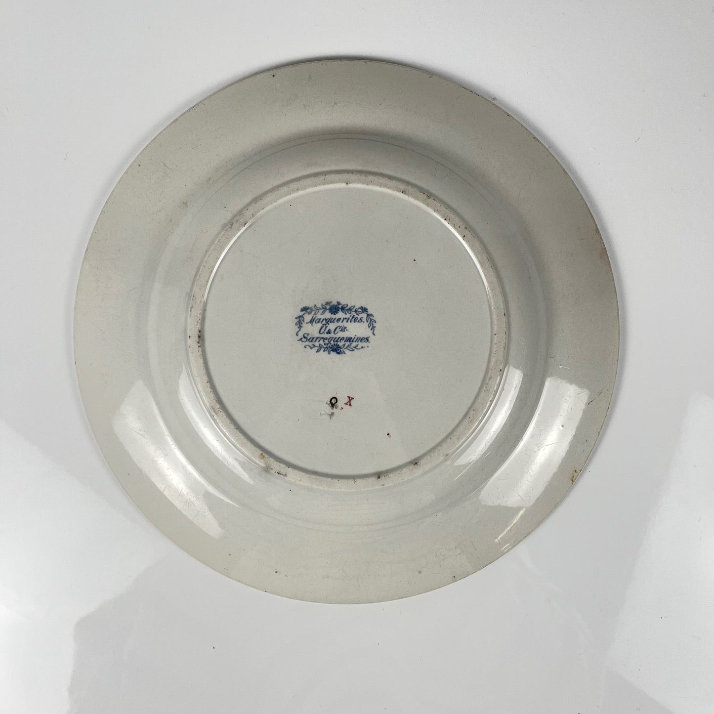 Plat rond "Marguerites", Sarreguemines, 1875 - 1920