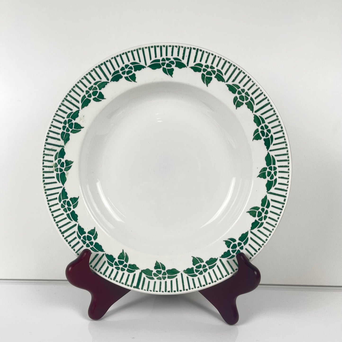 Set of 4 "Pedro" soup plates, Sarreguemines, first half of the 20th century.