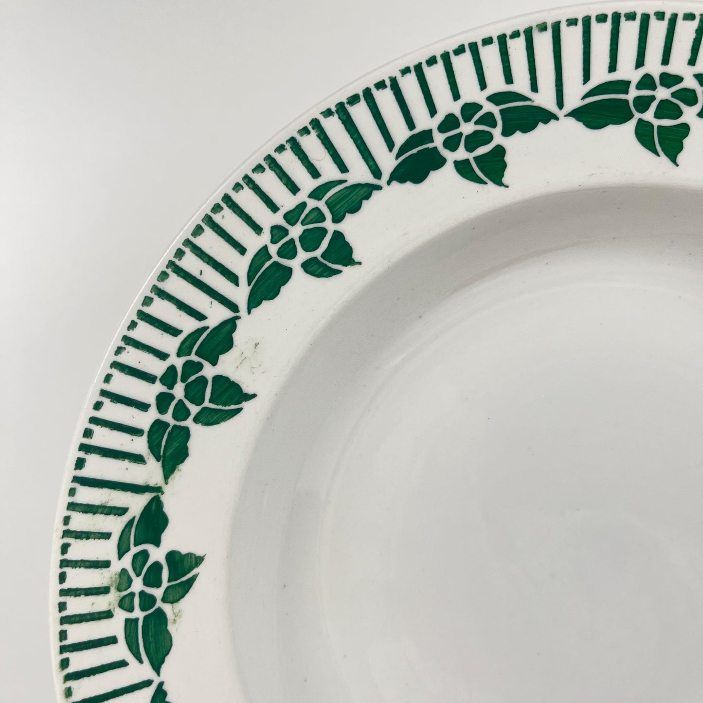 Set of 4 "Pedro" soup plates, Sarreguemines, first half of the 20th century.