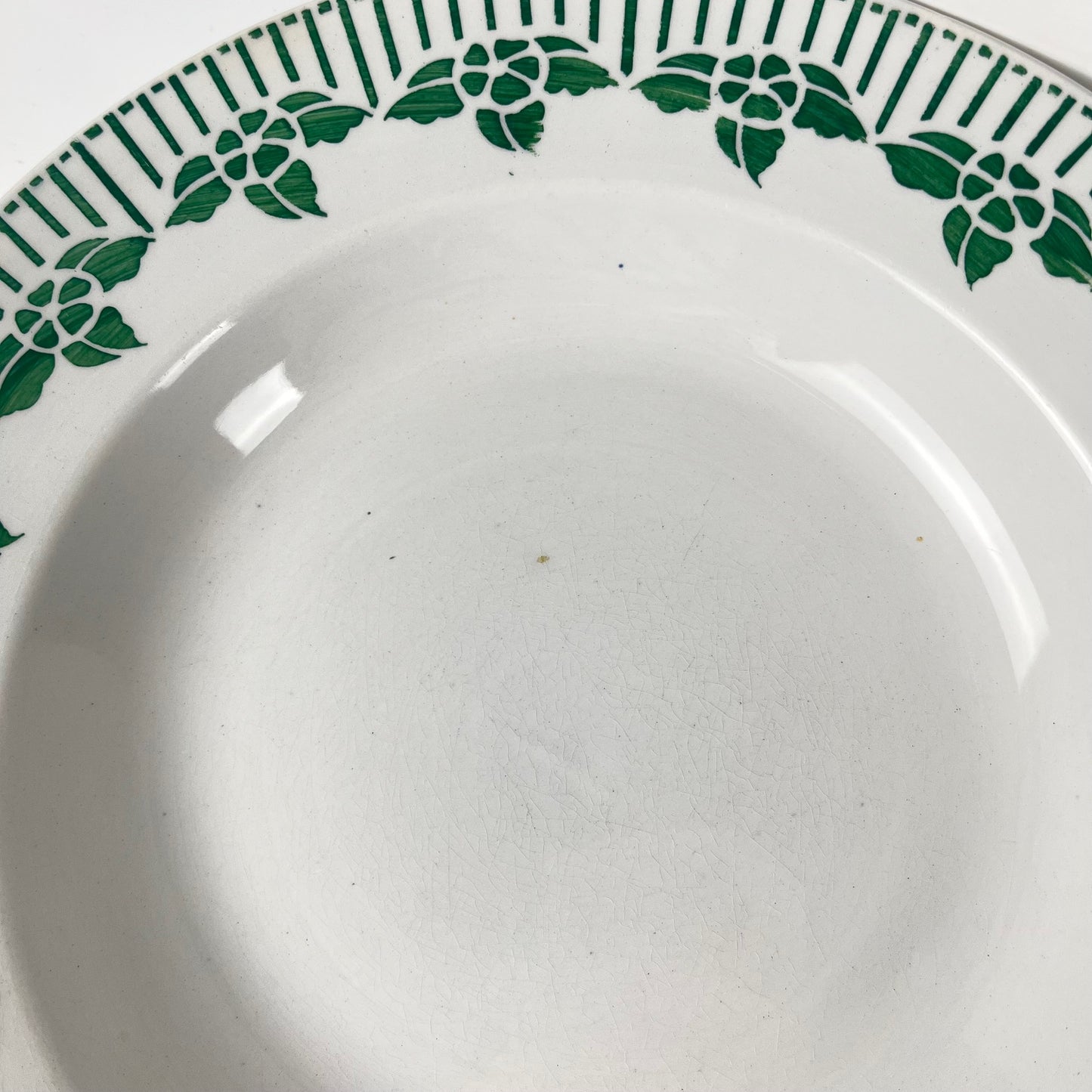 Set of 4 "Pedro" soup plates, Sarreguemines, first half of the 20th century.