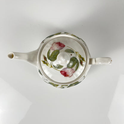 Théière Redouté roses, Roy Kirkham, Angleterre, 1996